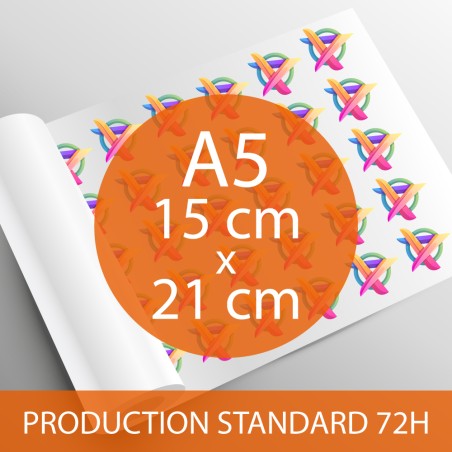 Impression DTF A5 15 x 21 cm - Production Standard 72h