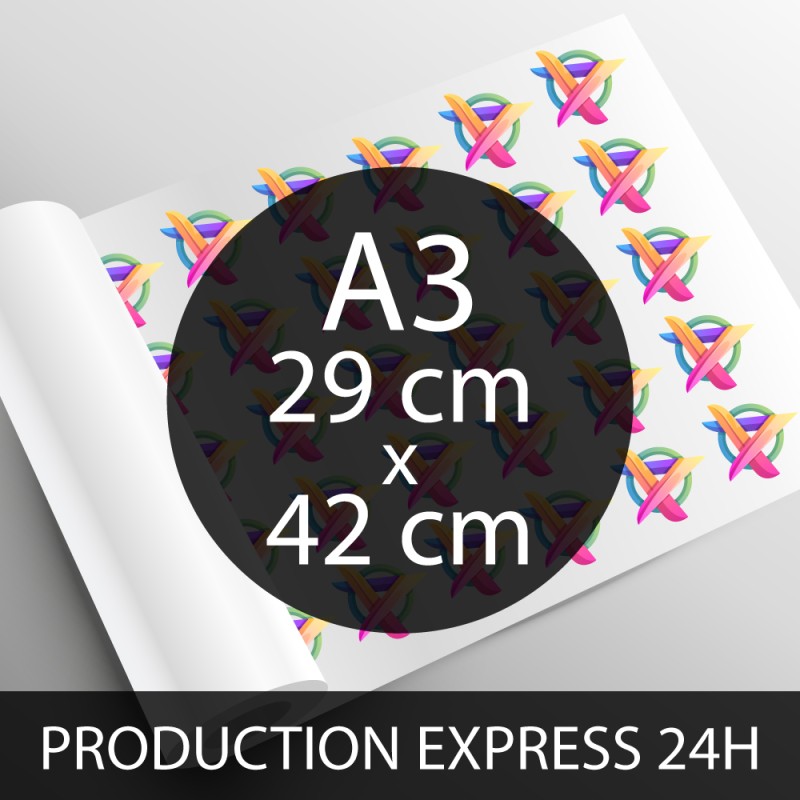 Impression DTF A3 42 x 29 cm - Production Express 24h