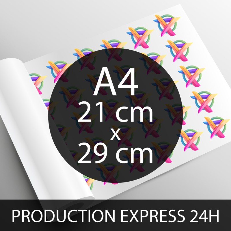 Impression DTF A4 21 x 29 cm - Production Express 24h
